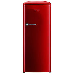 Gorenje ORB153 Freestanding Fridge, A+++ Energy Rating, Right-Hand Hinge, 60cm Wide Fiery Red